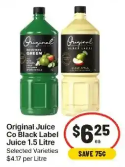IGA Original Juice Co Black Label Juice offer