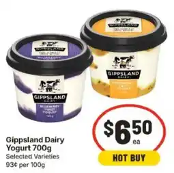 IGA Gippsland Dairy Yogurt offer