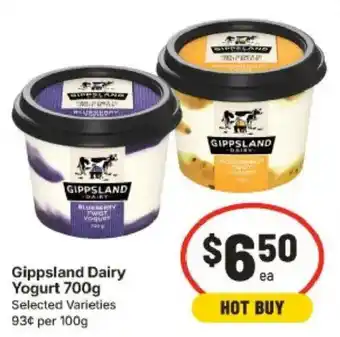 IGA Gippsland Dairy Yogurt offer