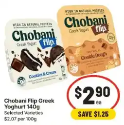 IGA Chobani Flip Greek Yoghurt offer