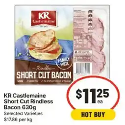 IGA KR Castlemaine Short Cut Rindless Bacon offer