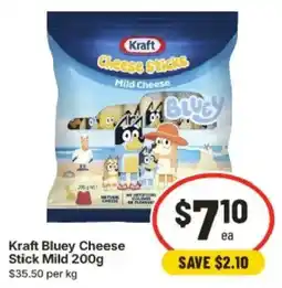 IGA Kraft Bluey Cheese Stick Mild offer