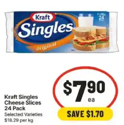 IGA Kraft Singles Cheese Slices offer