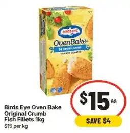 IGA Birds Eye Oven Bake Original Crumb Fish Fillets offer