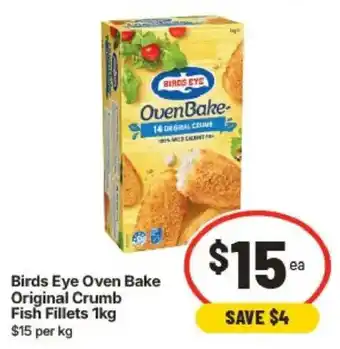 IGA Birds Eye Oven Bake Original Crumb Fish Fillets offer