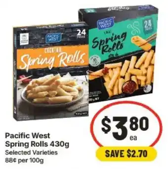 IGA Pacific West Spring Rolls offer