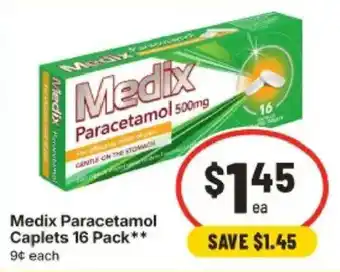 IGA Medix Paracetamol Caplets offer