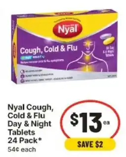IGA Nyal Cough, Cold & Flu Day & Night Tablets offer