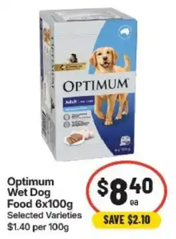 IGA Optimum Wet Dog Food offer