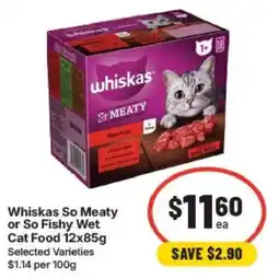 IGA Whiskas So Meaty Cat Food offer