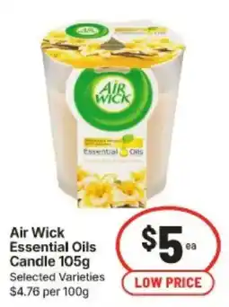 IGA Air Wick Essential Oils Candle offer