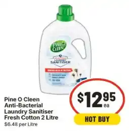 IGA Pine O Cleen Anti-Bacterial Laundry Sanitiser Fresh Cotton offer