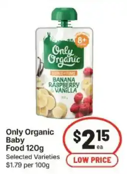 IGA Only Organic Baby Food offer