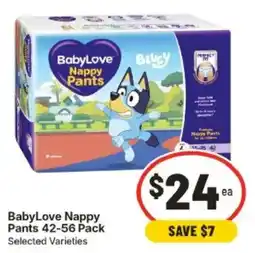 IGA BabyLove Nappy Pants offer