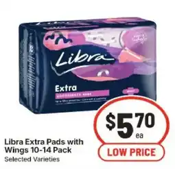 IGA Libra Extra Pads with Wings offer