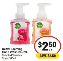 IGA Dettol Foaming Hand Wash offer