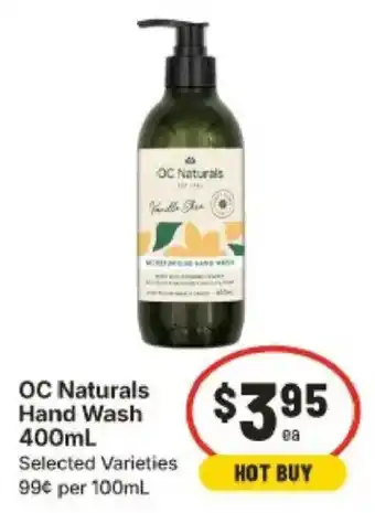 IGA OC Naturals Hand Wash offer