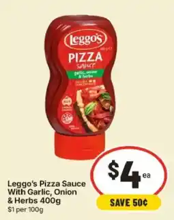 IGA Leggo's Pizza Sauce With Garlic, Onion & Herbs offer