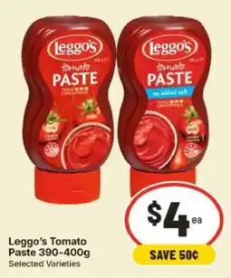 IGA Leggo's Tomato Paste offer