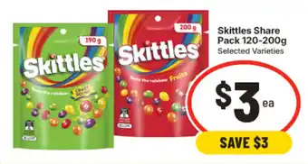 IGA Skittles Share Pack offer