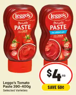 IGA Leggo's Tomato Paste offer