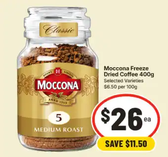 IGA Moccona Freeze Dried Coffee offer
