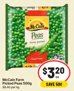 IGA McCain Farm Picked Peas offer