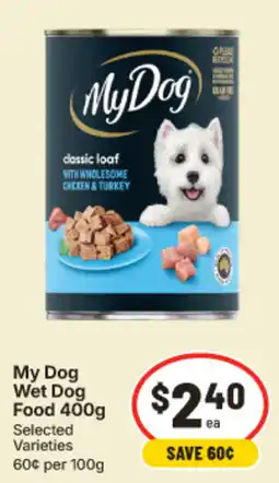 IGA My Dog Wet Dog Food offer