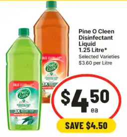 IGA Pine O Cleen Disinfectant Liquid offer