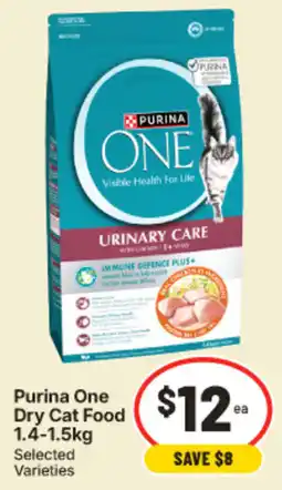 IGA Purina One Dry Cat Food offer