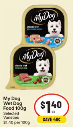 IGA My Dog Wet Dog Food offer