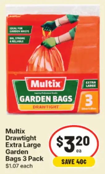 Multix Drawtighted Extra Large Garden Bags