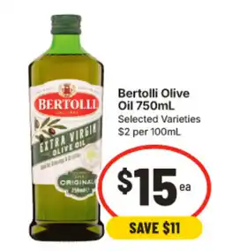 IGA Bertolli Olive Oil offer