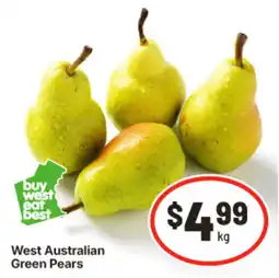 IGA West Australian Green Pears offer