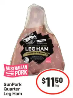 IGA SunPork Quarter Leg Ham offer