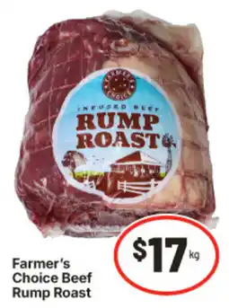 IGA Farmer's Choice Beef Rump Roast offer