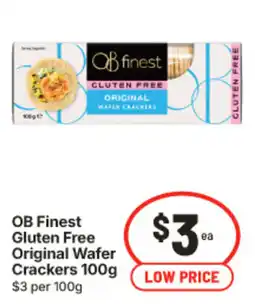 IGA OB Finest Gluten Free Original Wafer Crackers offer