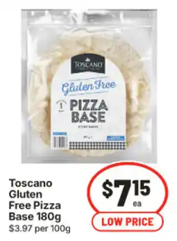 IGA Toscano Gluten Free Pizza Base offer