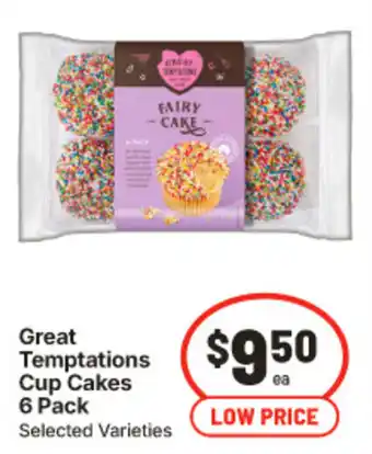 IGA Great Temptations Cup Cakes offer