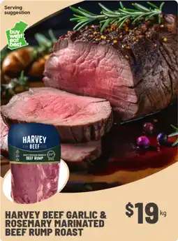 IGA Harvey Beef Garlic & Rosemary Marinated Beef Rump Roast offer