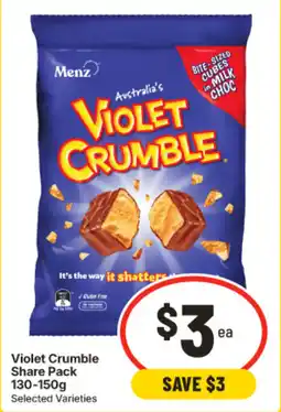 IGA Menz Violet Crumble offer