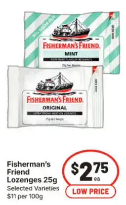 IGA Fisherman's Friend Lozenges 25g Selected Varieties offer
