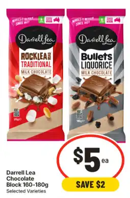 IGA Darrell Lea Chocolate Block offer