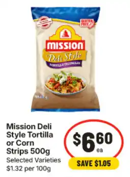IGA Mission Deli Style Tortilla Strips offer
