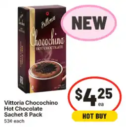 IGA Vittoria Chocochino Hot Chocolate Sachet offer
