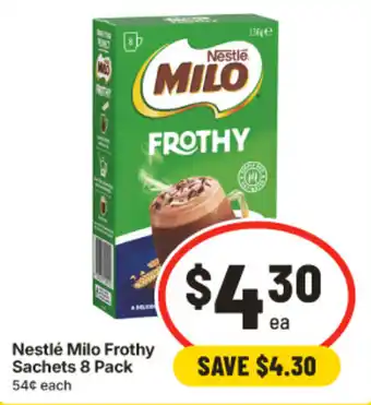 Nestlé Milo Frothy Sachets