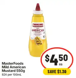 IGA MasterFoods Mild American Mustard offer