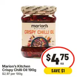 IGA Marion's Kitchen Crispy Chilli Oil offer