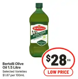 IGA Bertolli Olive Oil offer