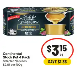 IGA Continental Stock Pot 4 Pack Selected Varieties offer